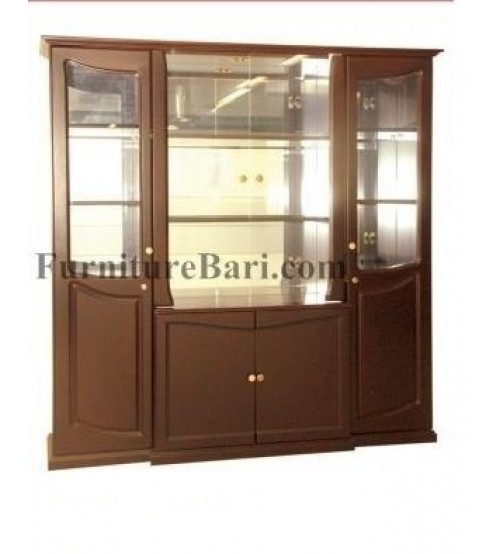 Wooden Modern 4 Glass Door Showcase S201 Online Furniture Store In   S201 500x554 